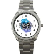 Star Ocean Game Logo A Sport Metal Watch