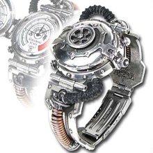 Steampunk EER Steam Powered Entropy Calibrator Wristwatch