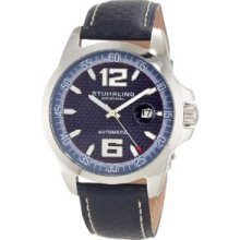 Stuhrling Original Men's 175.3315c6 Octane Concorso Automatic Date Blue Watch