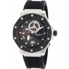 Stuhrling Original Watches Men's Apocalypse Skeleton Automatic Black