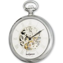 Swingtime Chrome-plated Open Face Pocket Watch ...