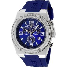 Swiss Legend Men's 'Throttle' Blue Silicone Watch ...