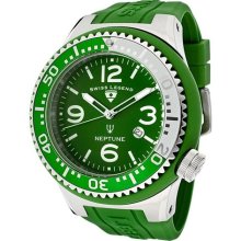 SWISS LEGEND Watches Men's Neptune Light Green Dial Light Green Silico