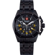 Swiss Military Calibre Watches Men's Defender Chronograph Black Dial B