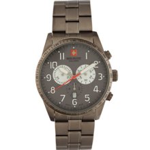 Swiss Military Calibre Watches Men's Red Star Chronograph Grey Dial Gr