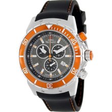 Swiss Precimax Men's Pursuit Pro Sport SP13279 Black Silicone Swiss Chronograph Watch with Grey Dial