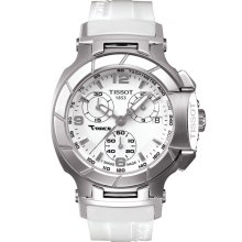 T-Race Ladies White Quartz Sport Watch