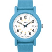 T2N366 Timex Originals Mens Originals White Dial Blue Strap Watch