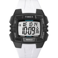 T49901 Timex Expedition Watch Mens Digital Dial White Resin Strap T499019j