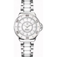 Tag Heuer Formula 1 Diamond Accented White Ceramic Ladies Watch WAU2211BA0861