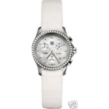 Tag Heuer Link Diamonds Lady's White Mop Watch /