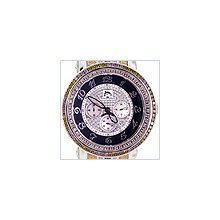 Techno Master Round Steel 5.00 ct Diamond Mens Watch