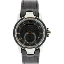 TechnoMarine Ladies UF6 Black Leather Watch 609021