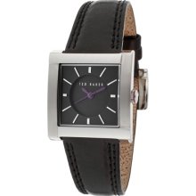 Ted Baker Watches Women's Black Dial Black Genuine Leather Black Genu