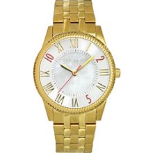 Ted Baker Women's Te4070 Quality Time Round Gold Tone Bracelet Watch