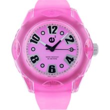 Tendence Watches Men's Rainbow Pink Dial Pink Polyurethane Pink Polyur