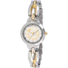 Texas Rangers Stainless Steel and Gold Ladies GameTime Elegance Watch