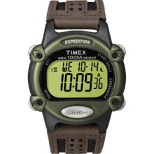 Timex Expedition Mens Chrono Alarm Timer Green/Black/Brown #T48042