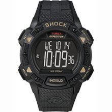 Timex Expedition Shock Chrono Alarm Timer Watch, Black