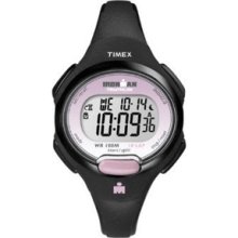 Timex Ironman 10 Lap Mid Size Watch - Black/Light Pink