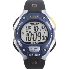 Timex Ironman Triathlon 30 Lap Full Size Blue/Silver/Black #T5E931