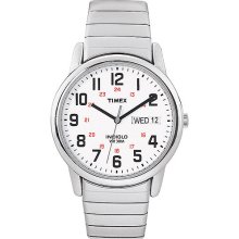 Timex Men's Easy Reader Expansion Watch, Indiglo, Day/date, T2n091