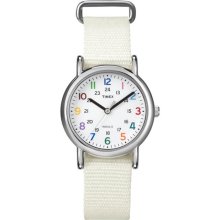 Timex: Weekender Slip Through Watch - White