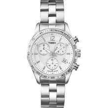 Timex Women's Ameritus Chrono Watch, Stainless Steel Bracelet Watch