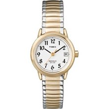 Timex Women's Easty-To-Read Dial with Two-Tone Expansion Band Women's