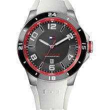 Tommy Hilfiger White Silicone Mens Watch 1790864