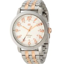 Tommy Hilfiger Women 1781217 Two Tone Rose Gold Ss Watch Bracelet