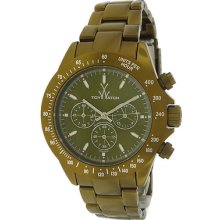 Toy Watch Only Time Fluo Chrono Metallic Olive Dial Ladies Watch Me14ol