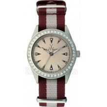 Toy Watch Vintage Lady Bordeaux And White Strap Watches