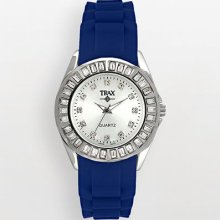 Trax Rox Silver-Tone Crystal Watch