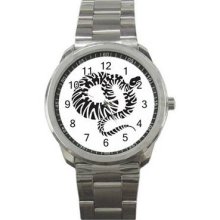 Tribal Tattoo Sport Metal Watch 36