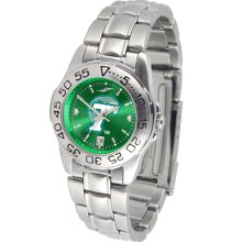 Tulane Green Wave Sport Steel Band AnoChrome-Ladies Watch