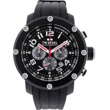 TW Steel Watches Men's Black Dial Black Rubber Black Rubber/Black Dial