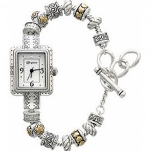 Two-Tone Brighton Cherry Hill Charm Watch - Jewelry