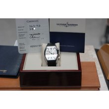 Ulysse Nardin Michelangelo Chronograph 563-42 Auromatic Watch Leather Box/papers