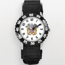 United States Navy Time Teacher Stainless Steel Watch - Kids