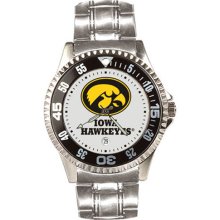 University of Iowa Hawkeyes Men's Stainless Steel Watch