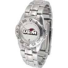 University of Louisiana Monroe Ladies Stainless Steel Wristwatch