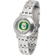 University of Oregon Ducks Ladies Stainless Steel Watch