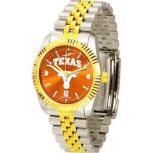 University of Texas Longhorns Men's Stainless Steel Alumni Dress Watch