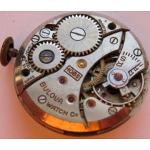 Used Bulova 10bs As 1202 Complete Watch Movement