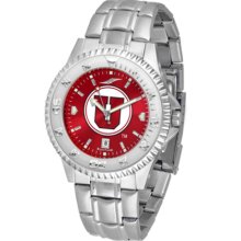 Utah Utes Competitor AnoChrome Men's Watch with Steel Band