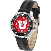 Utah Utes Womens Leather Anochrome Watch