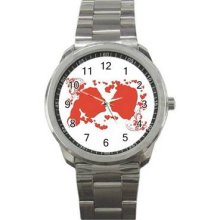 Valentine Love Unisex Silver-Tone Sports Metal Watch 11