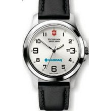 Victorinox Garrison Elegance Collection Watch - Large /Black Leather Strap