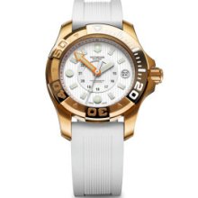 Victorinox Swiss Army Watch Dive Master 500 Mid Size Gold & White 249057